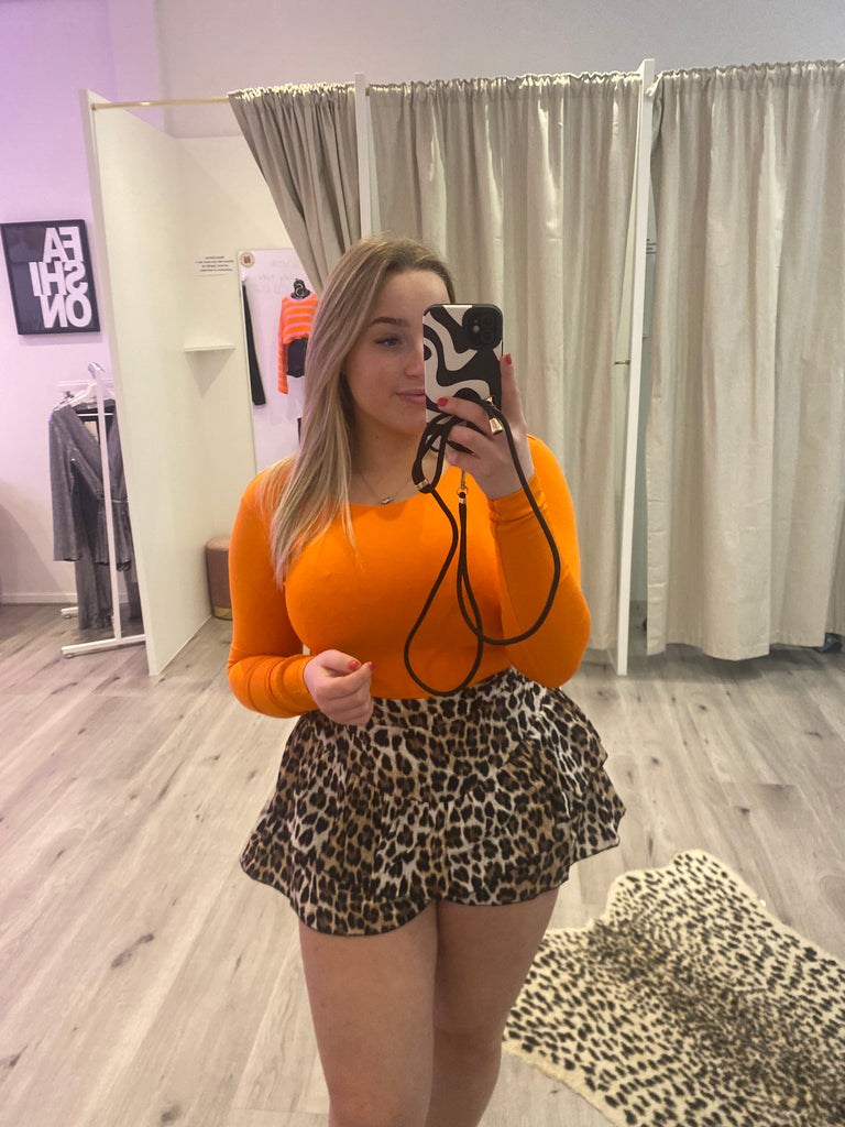 Leela Top Orange