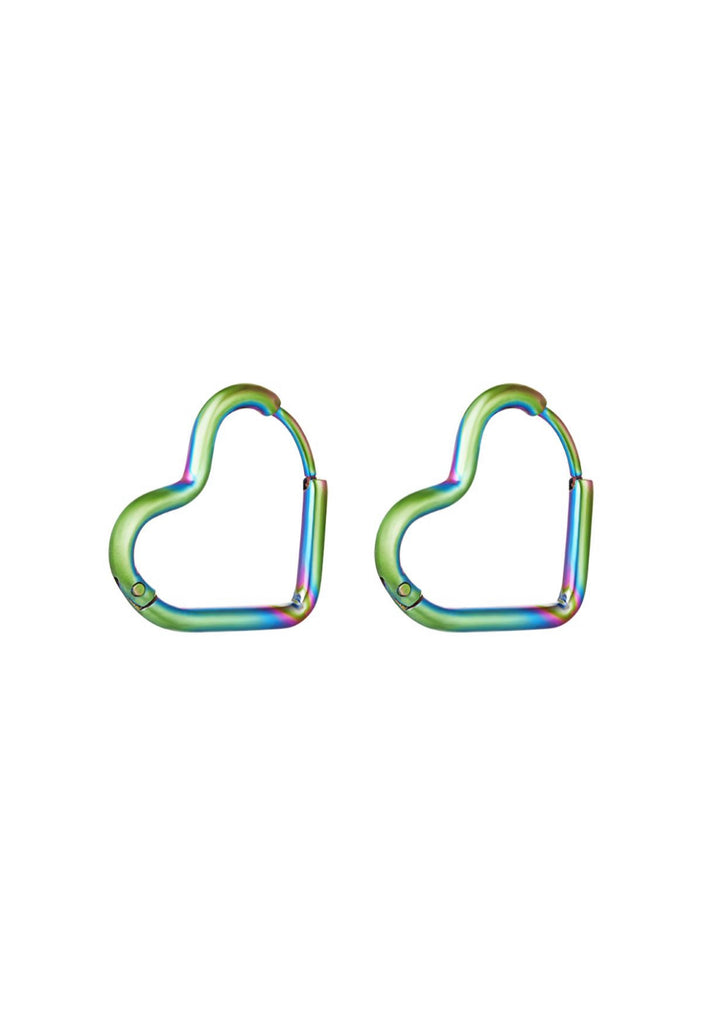 Holographic Earrings Heart