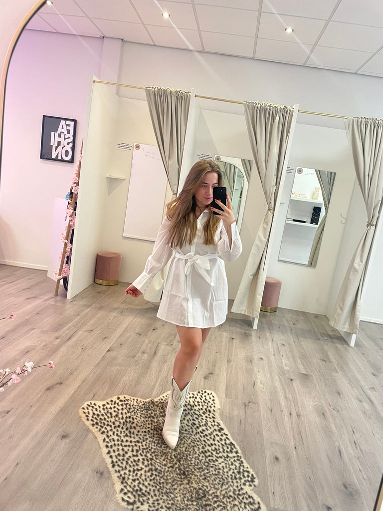 Elina Dress White